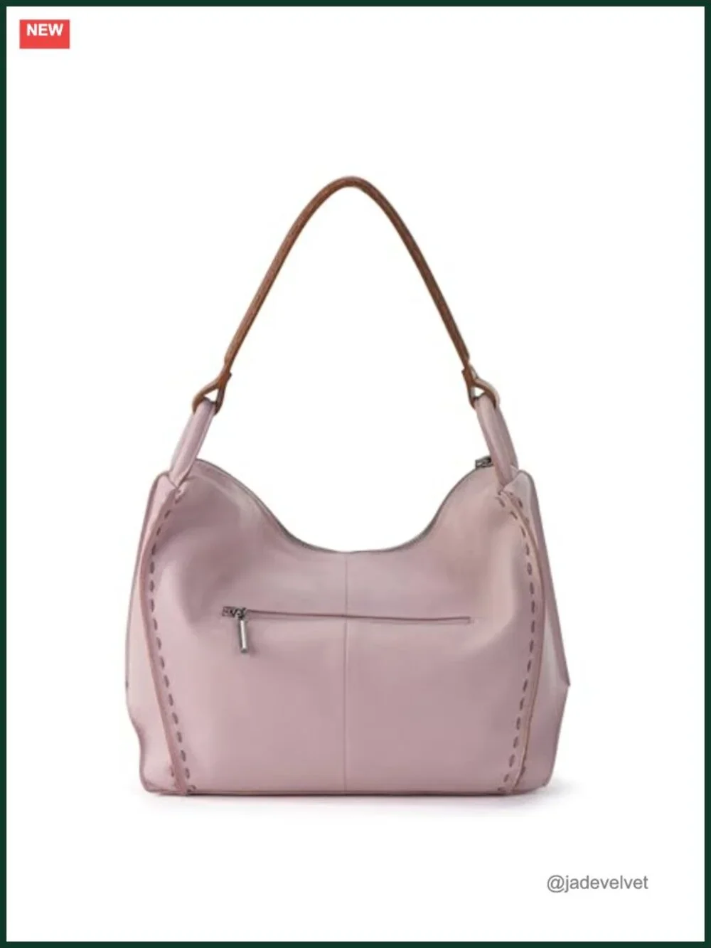 Large Hobo Handbag with Zipper Pocket - Premium Leather Purse for Everyday &